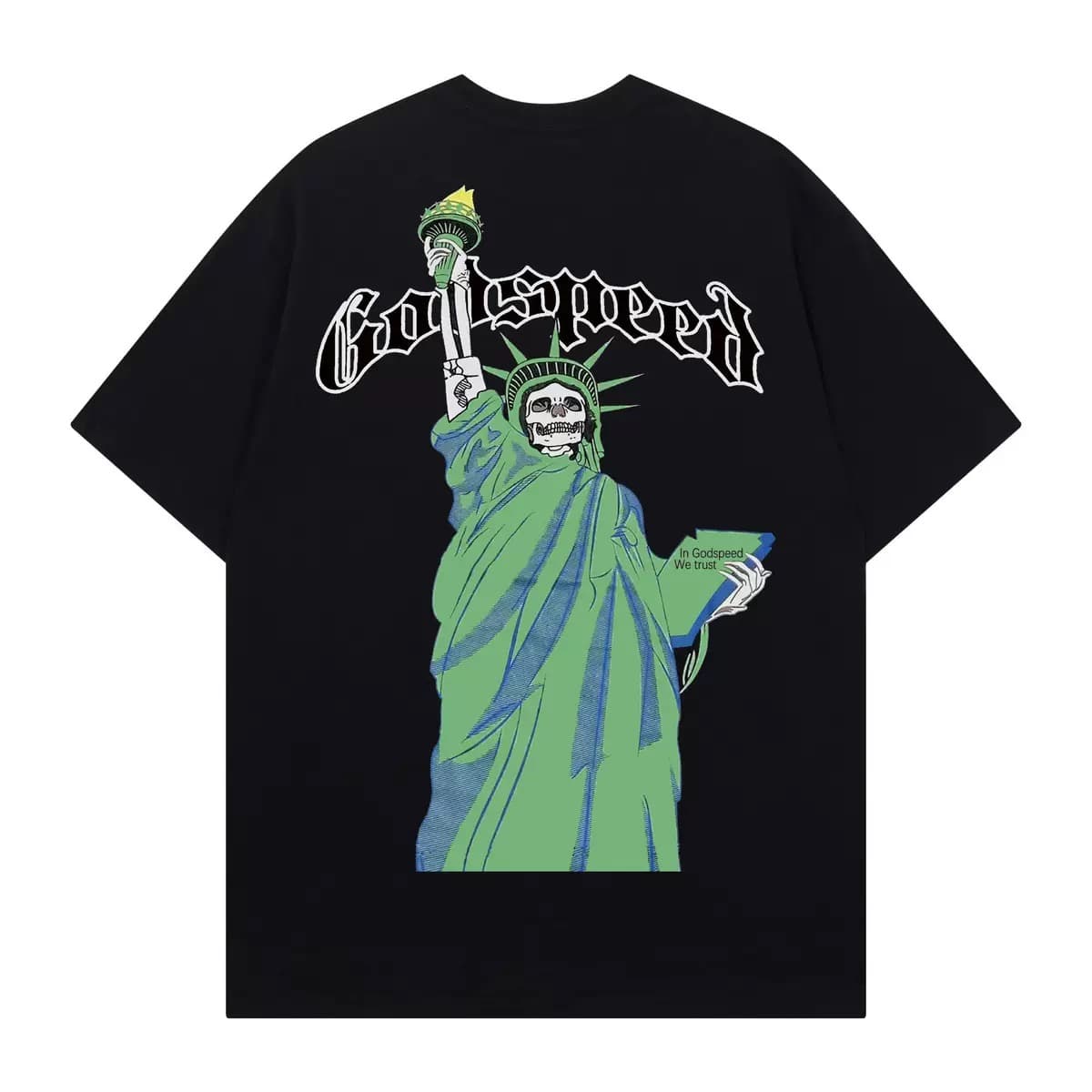 T-shirt Oversize GodSpeed - Liberty Torch - Black