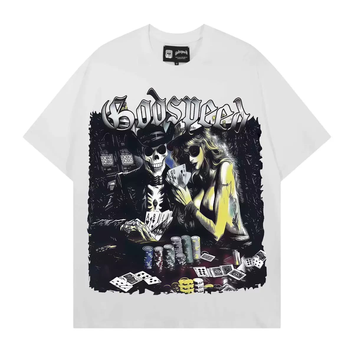 T-shirt Oversize GodSpeed - Deadly Games - White