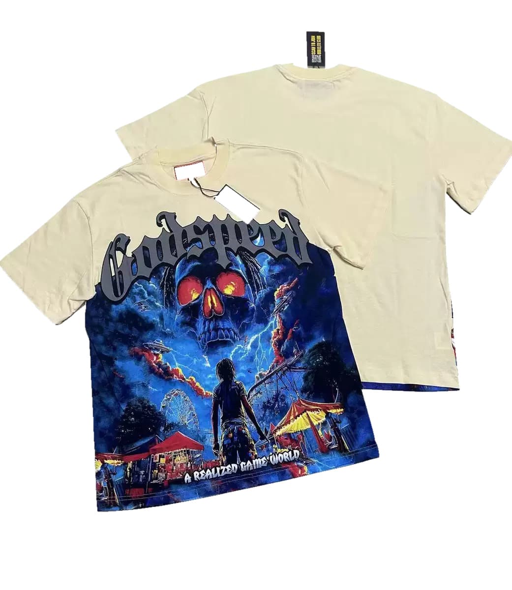 T-shirt Oversize GodSpeed - Reality Beyond - Crema