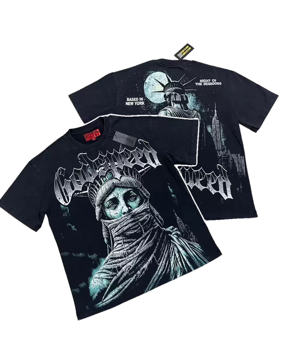 T-shirt Oversize GodSpeed - Statue Bandit - Black