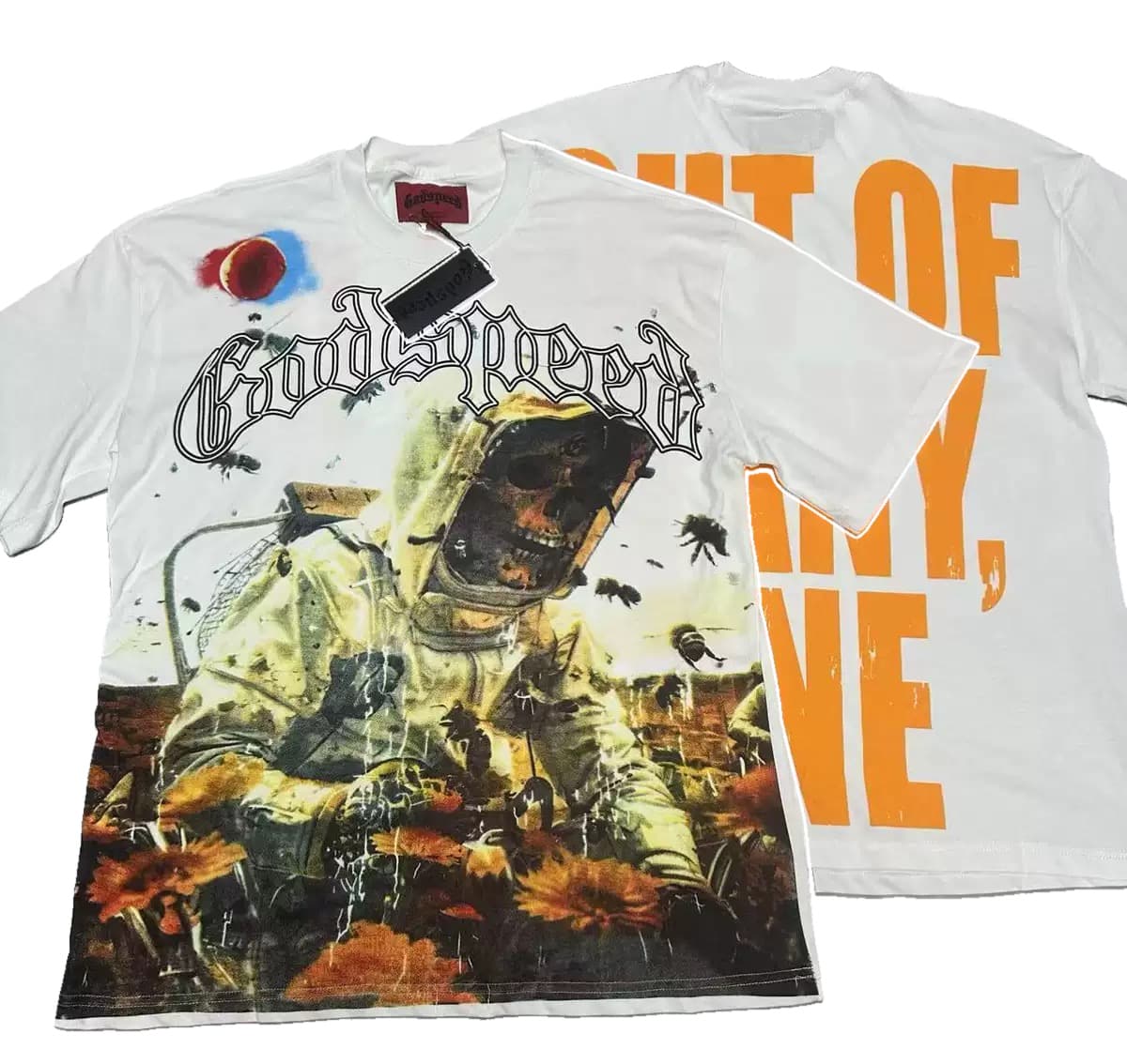 T-shirt Oversize GodSpeed - Inferno Explorer - White