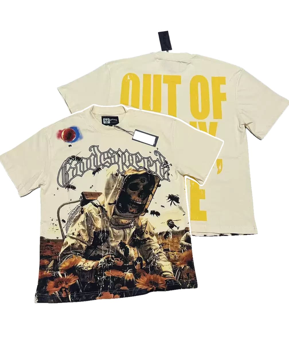 T-shirt Oversize GodSpeed - Inferno Explorer - Crema
