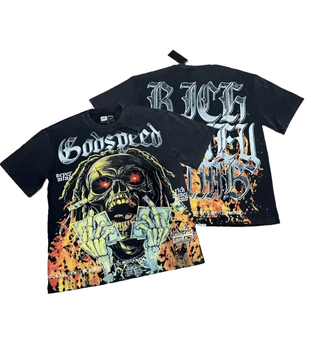 T-shirt Oversize GodSpeed - Righteous Crown - Black