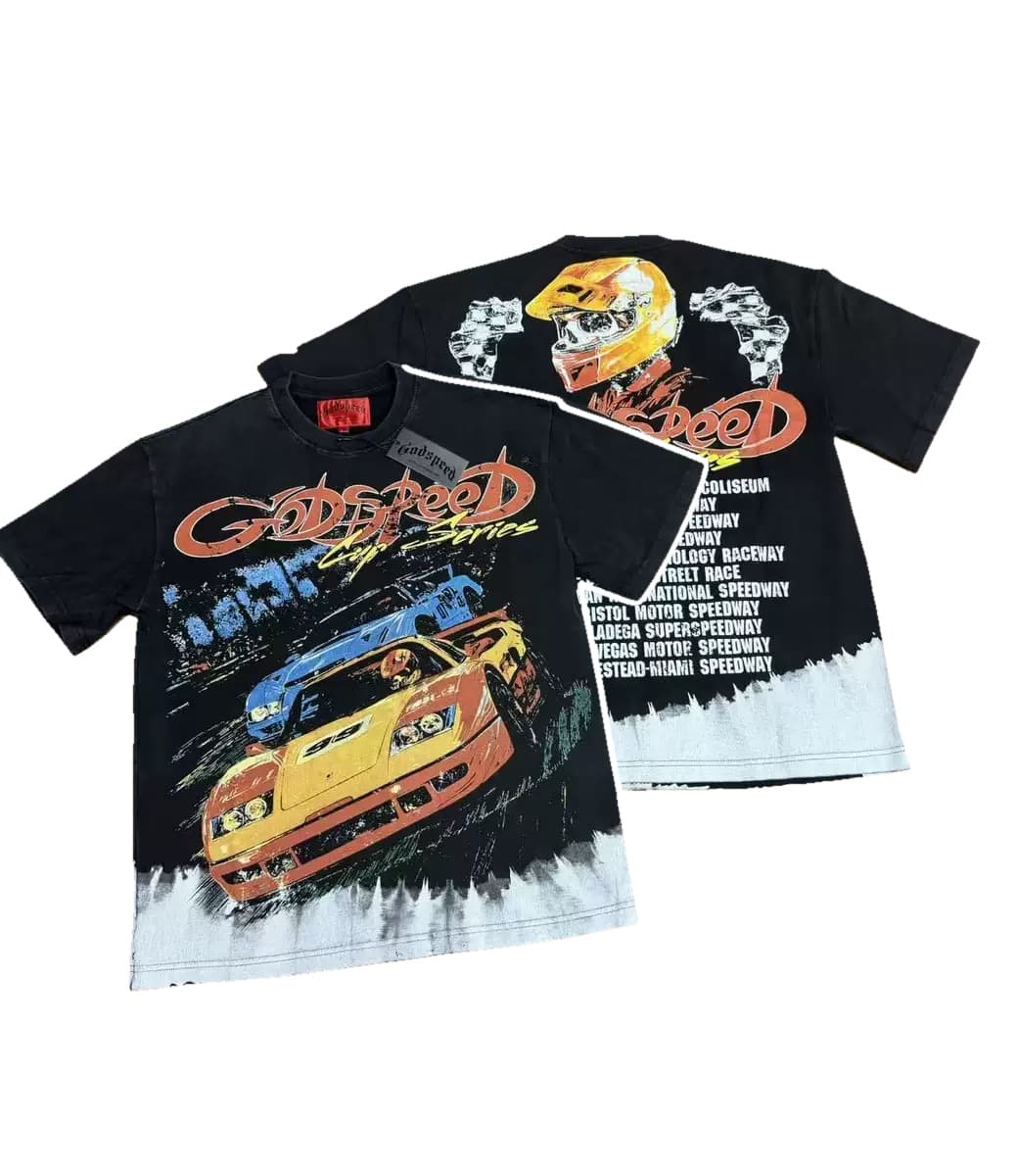 T-shirt Oversize GodSpeed - Race Team - Black