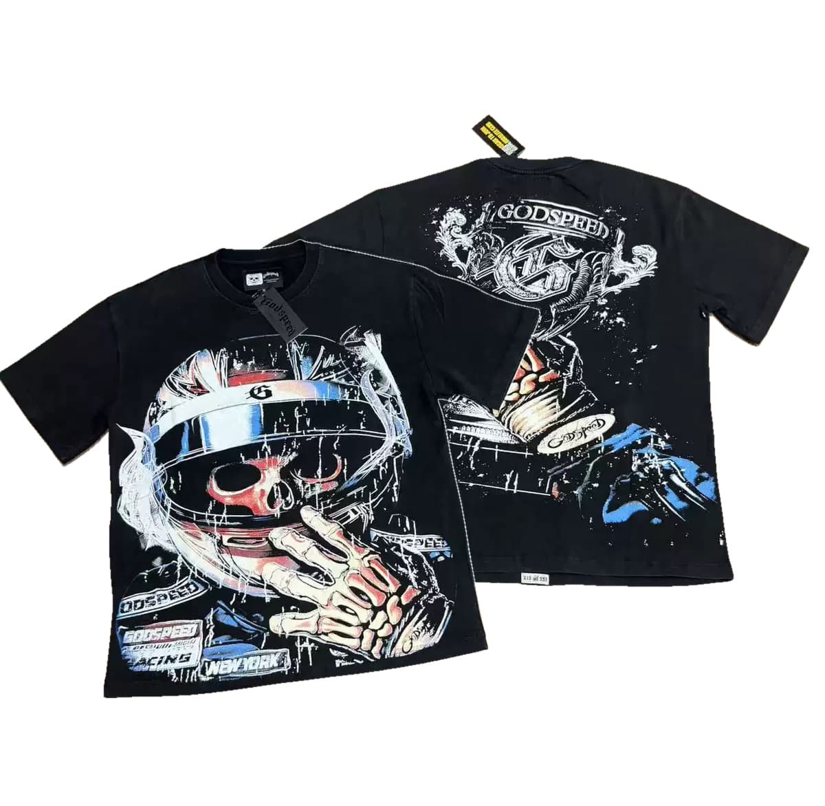 T-shirt Oversize GodSpeed - Astronaut Racer - Black
