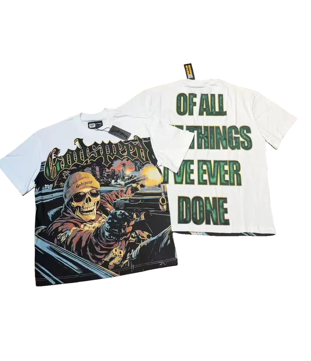 T-shirt Oversize GodSpeed - Journey's End - Crema