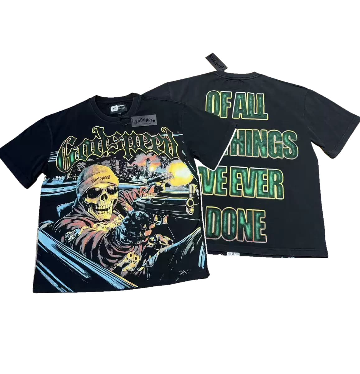T-shirt Oversize GodSpeed - Journey's End - Black