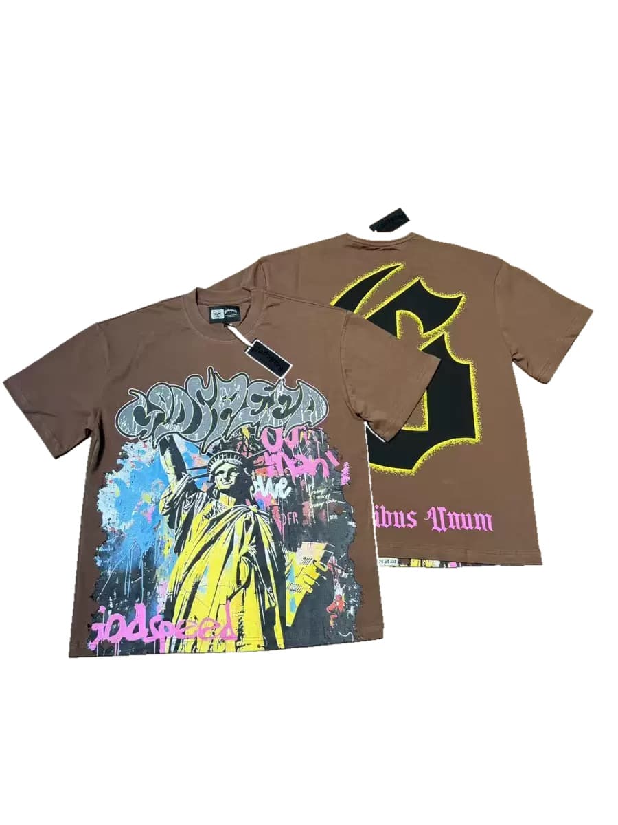 T-shirt Oversize GodSpeed - Neon Revelation - Brown