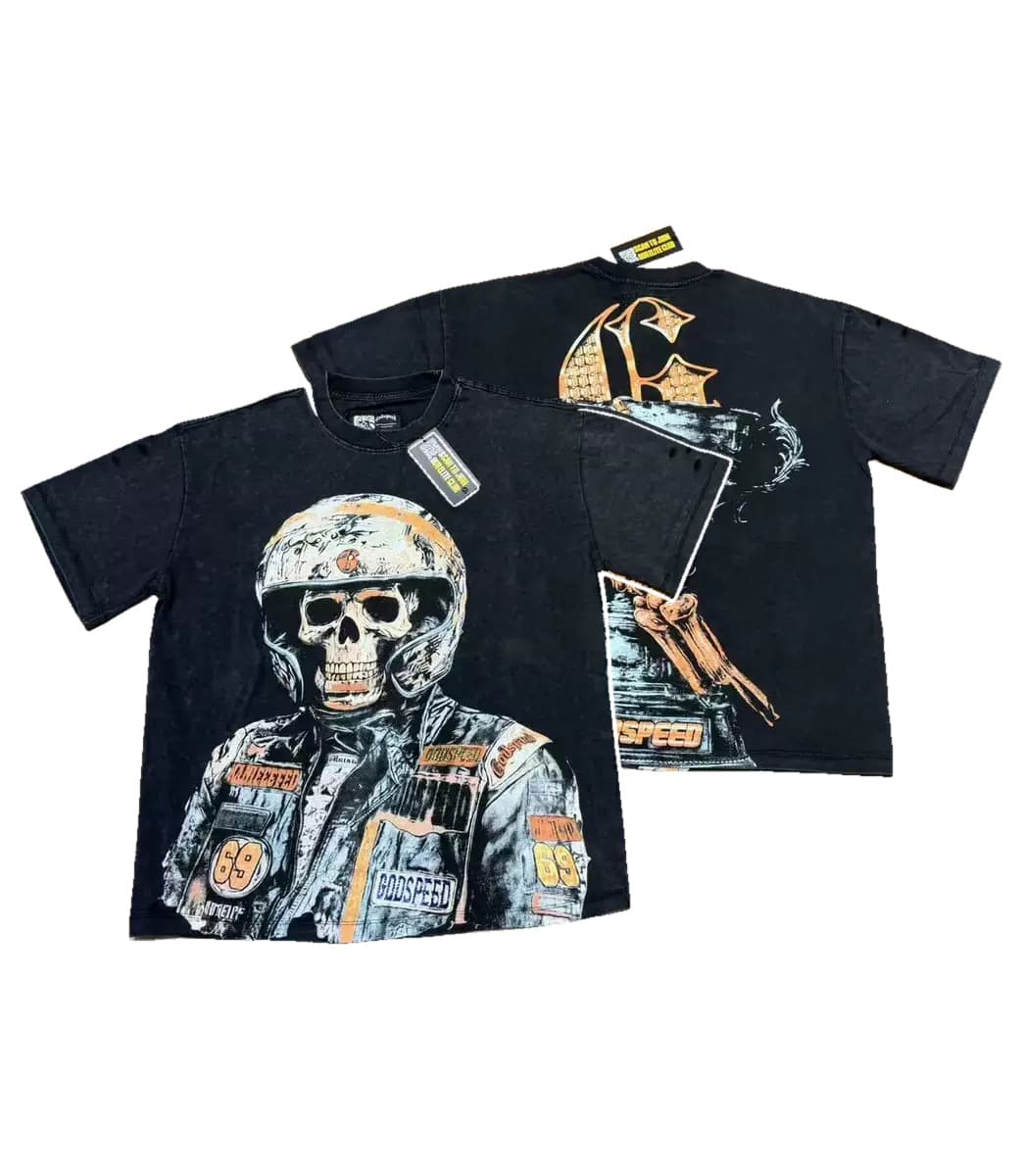 T-shirt Oversize GodSpeed - Space Helmet - Black
