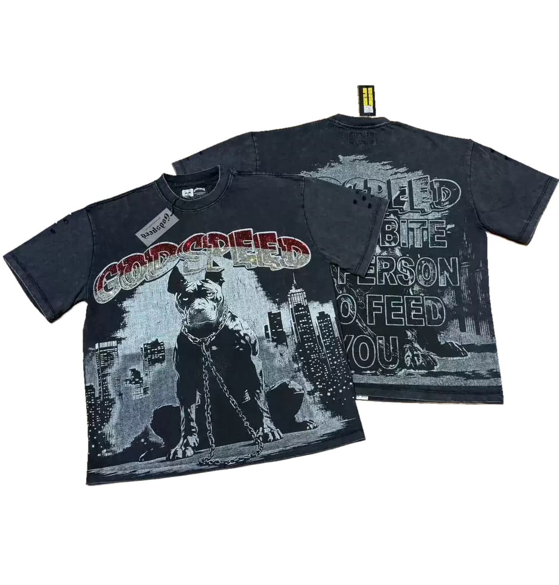 T-shirt Oversize GodSpeed - Human In Reason - Black