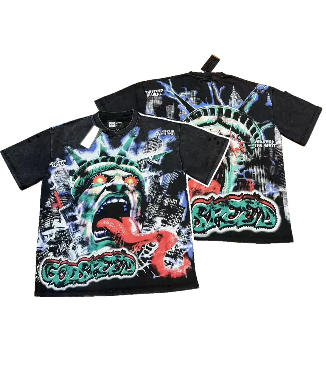 T-shirt Oversize GodSpeed - Mind Bend - Black