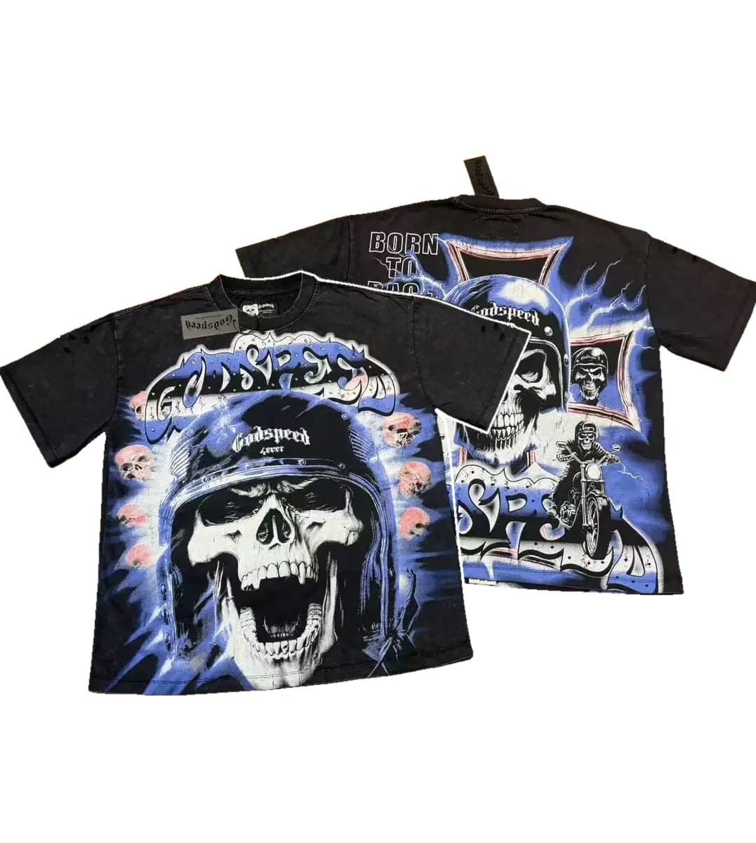 T-shirt Oversize GodSpeed - Space Reaper - Black