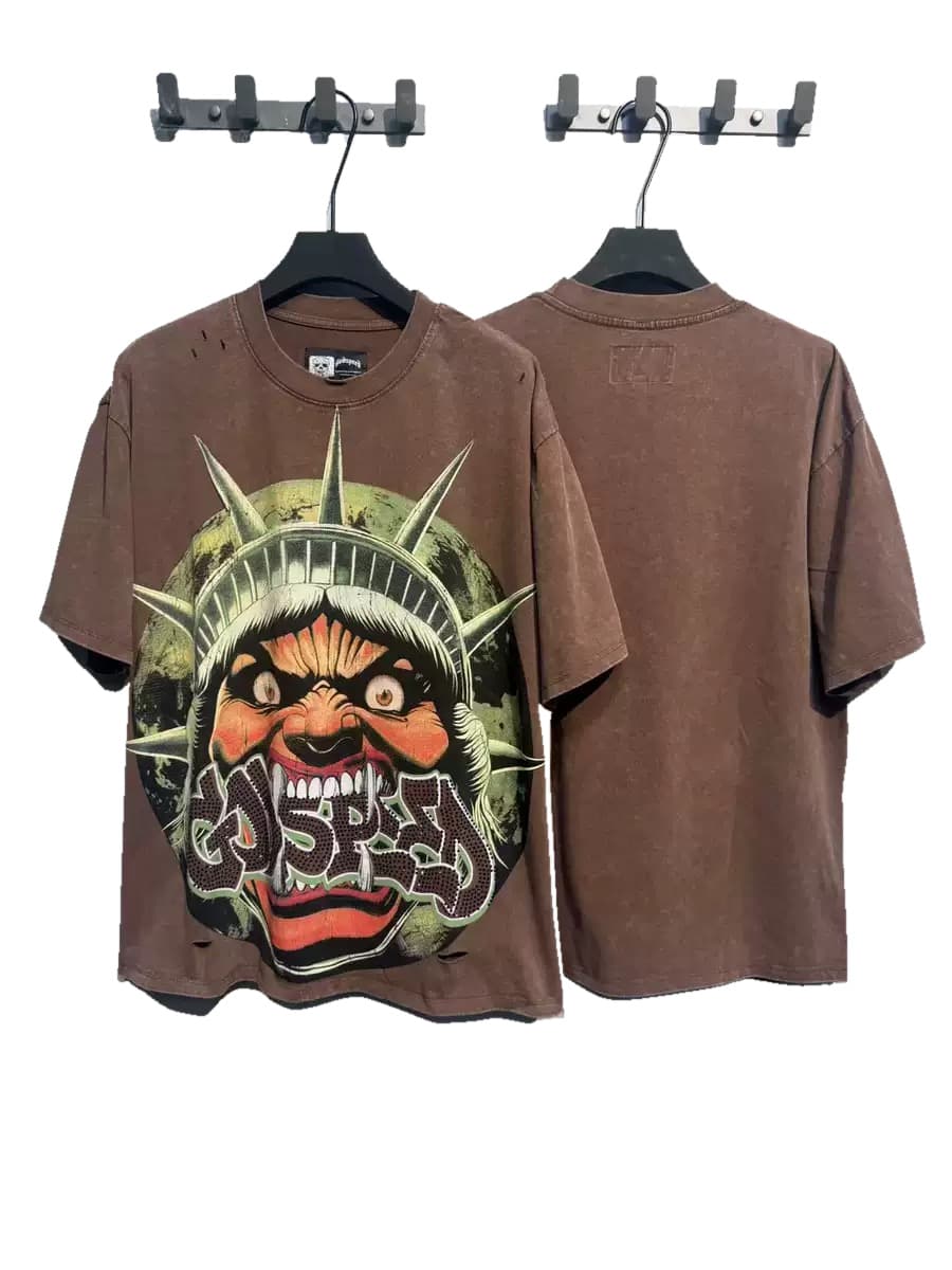 T-shirt Oversize GodSpeed - Liberty Monster - Brown