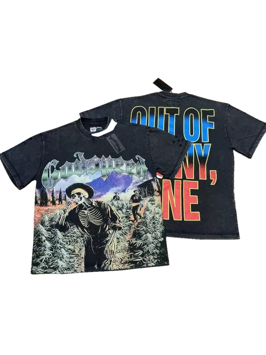 T-shirt Oversize GodSpeed - Out Of Many Rider - Black