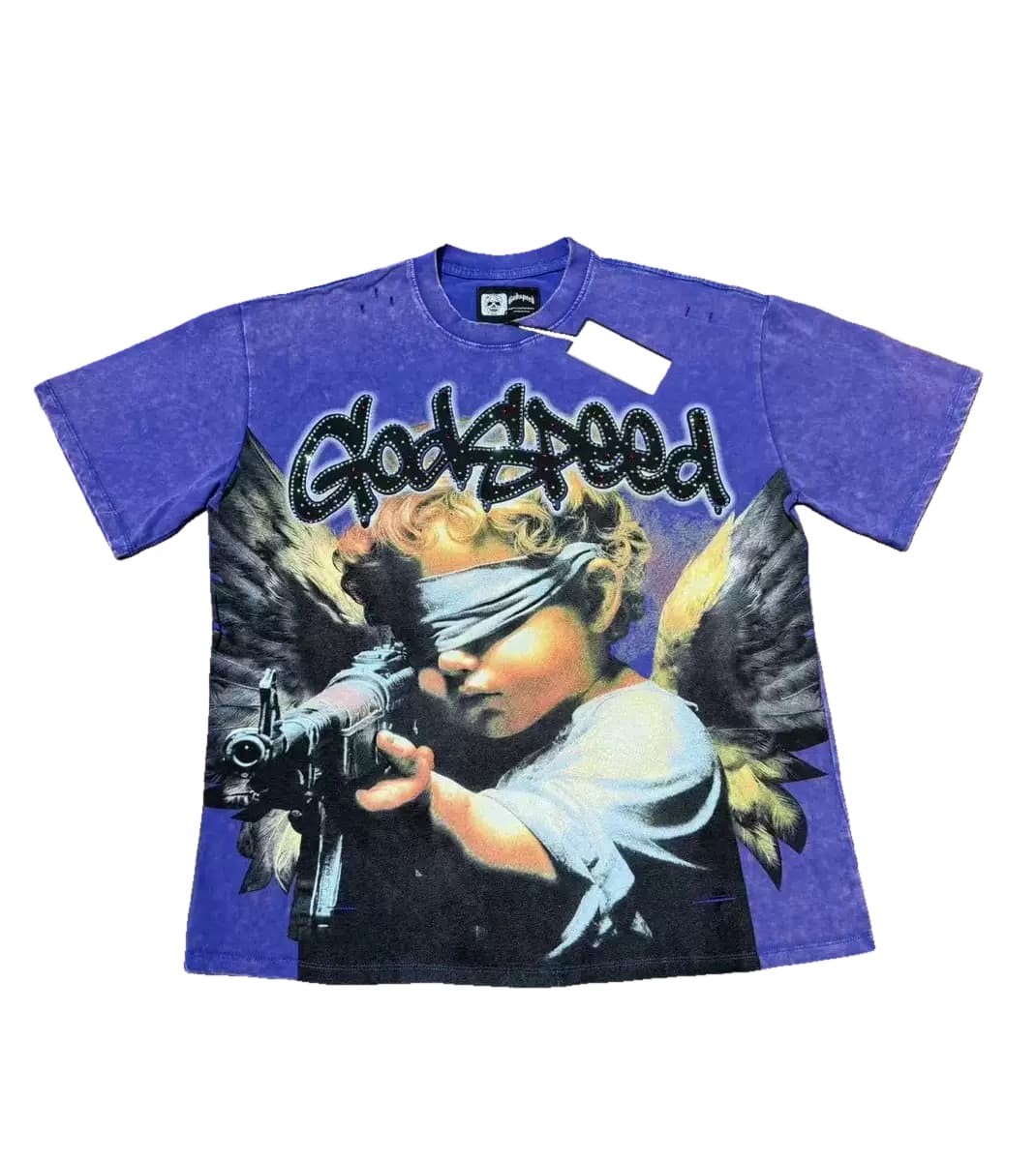 T-shirt Oversize GodSpeed - Divine Vision - Purple