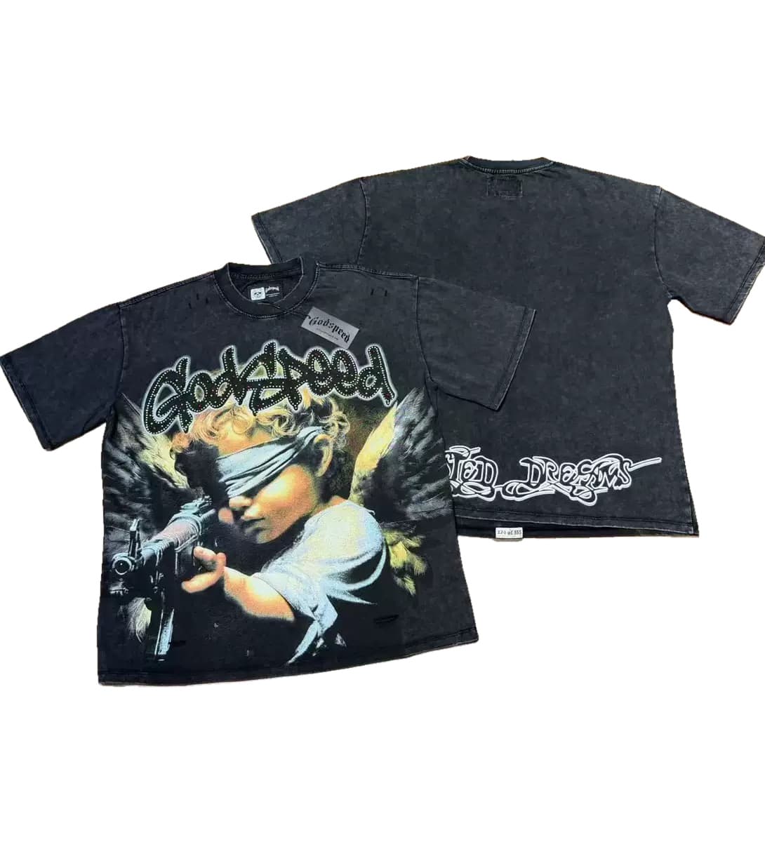 T-shirt Oversize GodSpeed - Divine Vision - Black