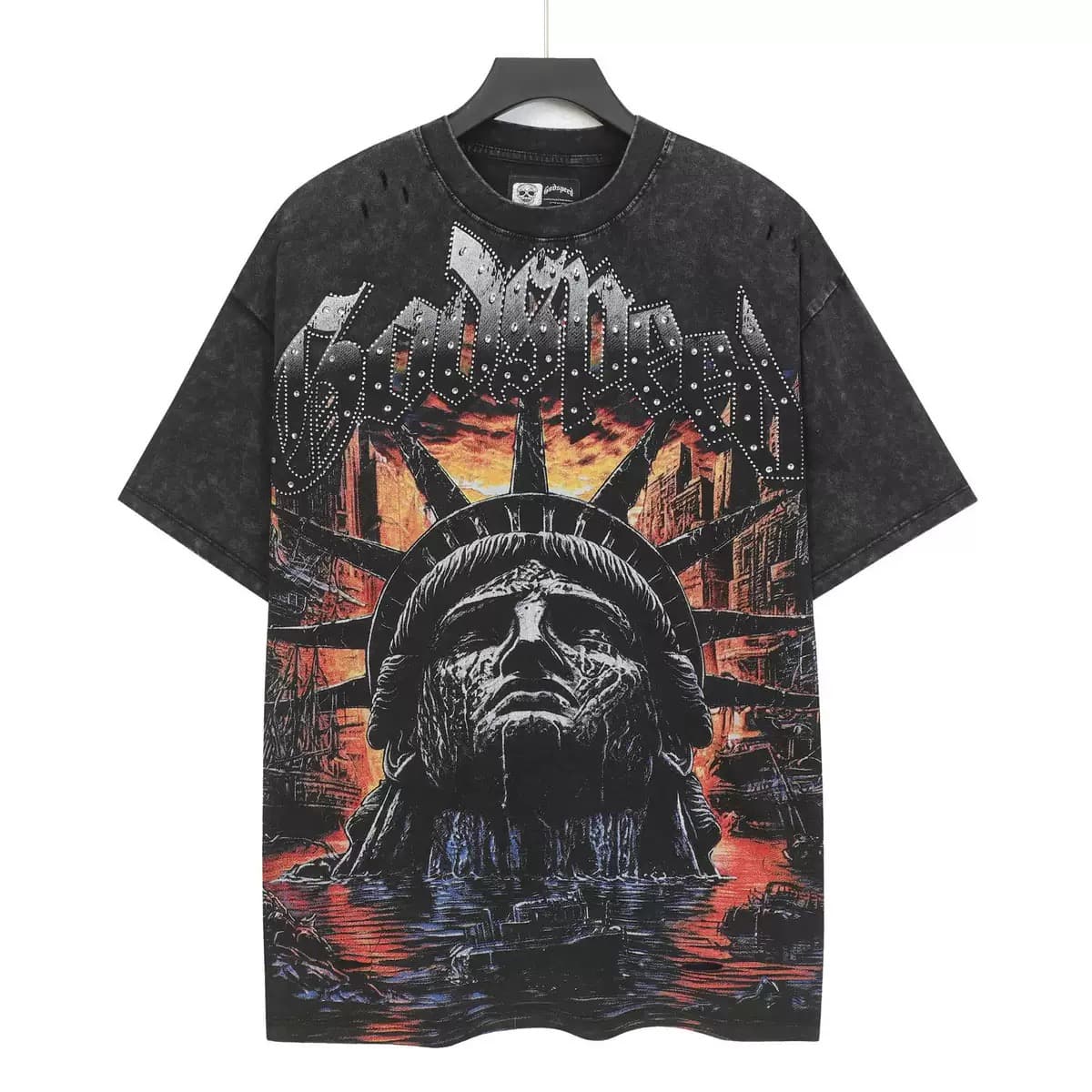 T-shirt Oversize GodSpeed - Statue Crown - Black