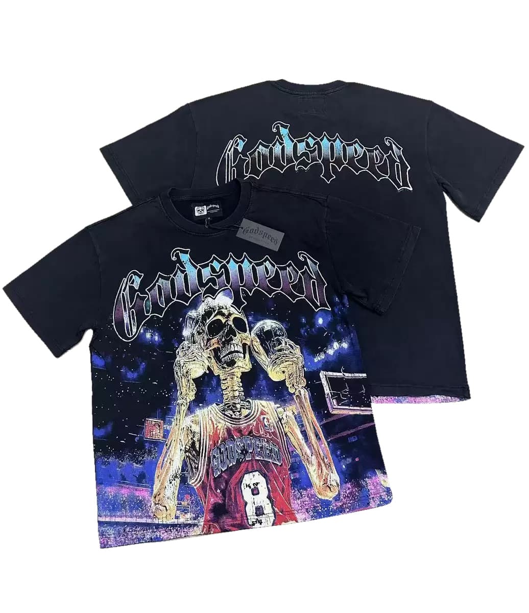 T-shirt Oversize GodSpeed - Cosmic Revelation - Black