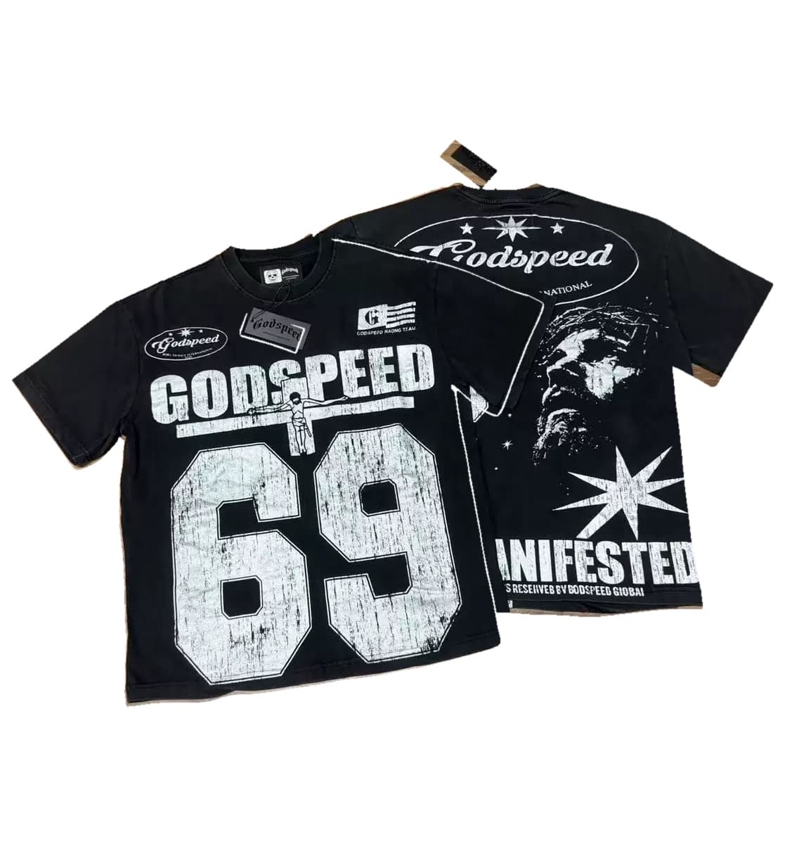T-shirt Oversize GodSpeed - Infested 69 - Black