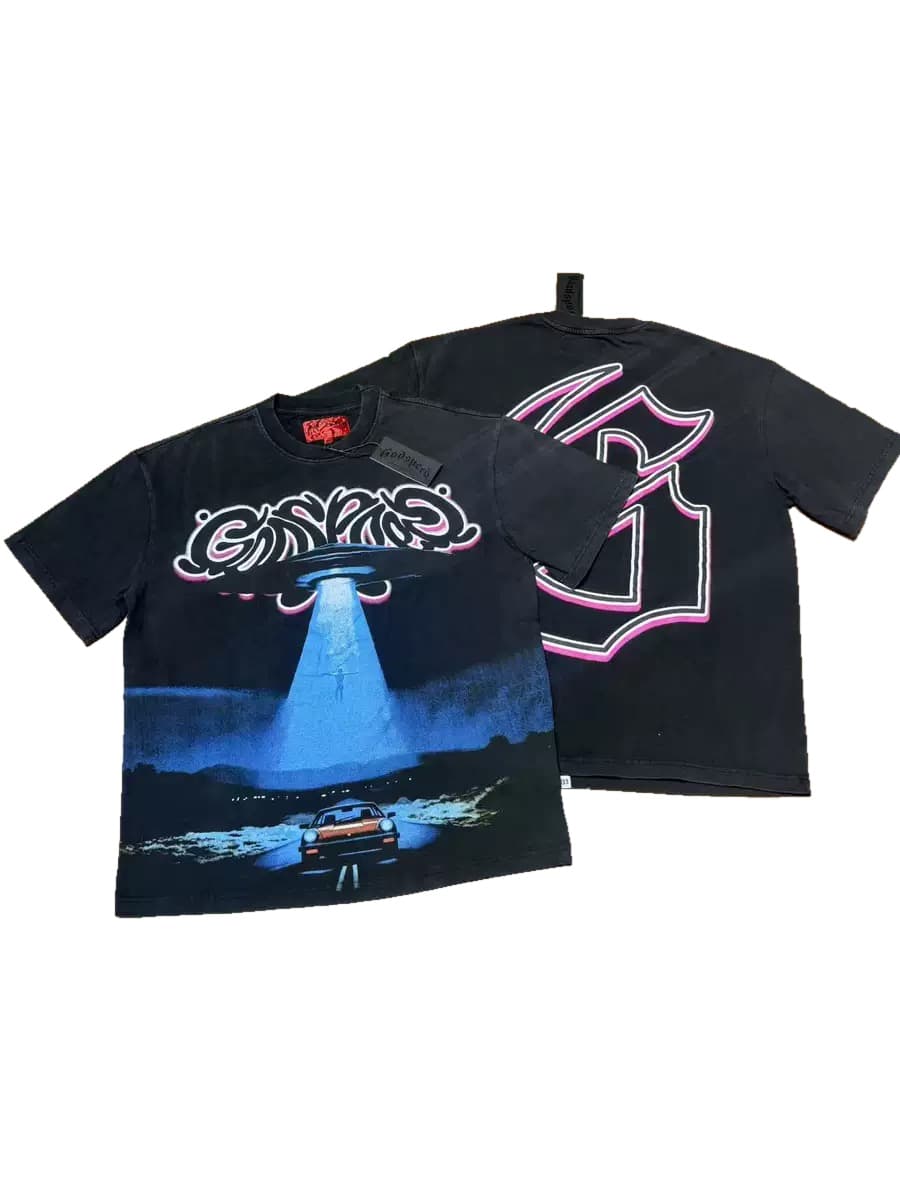 T-shirt Oversize GodSpeed - UFO Encounter - Black