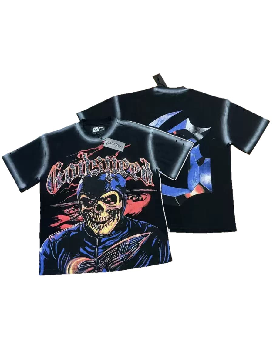 T-shirt Oversize GodSpeed - Street Samurai - Black