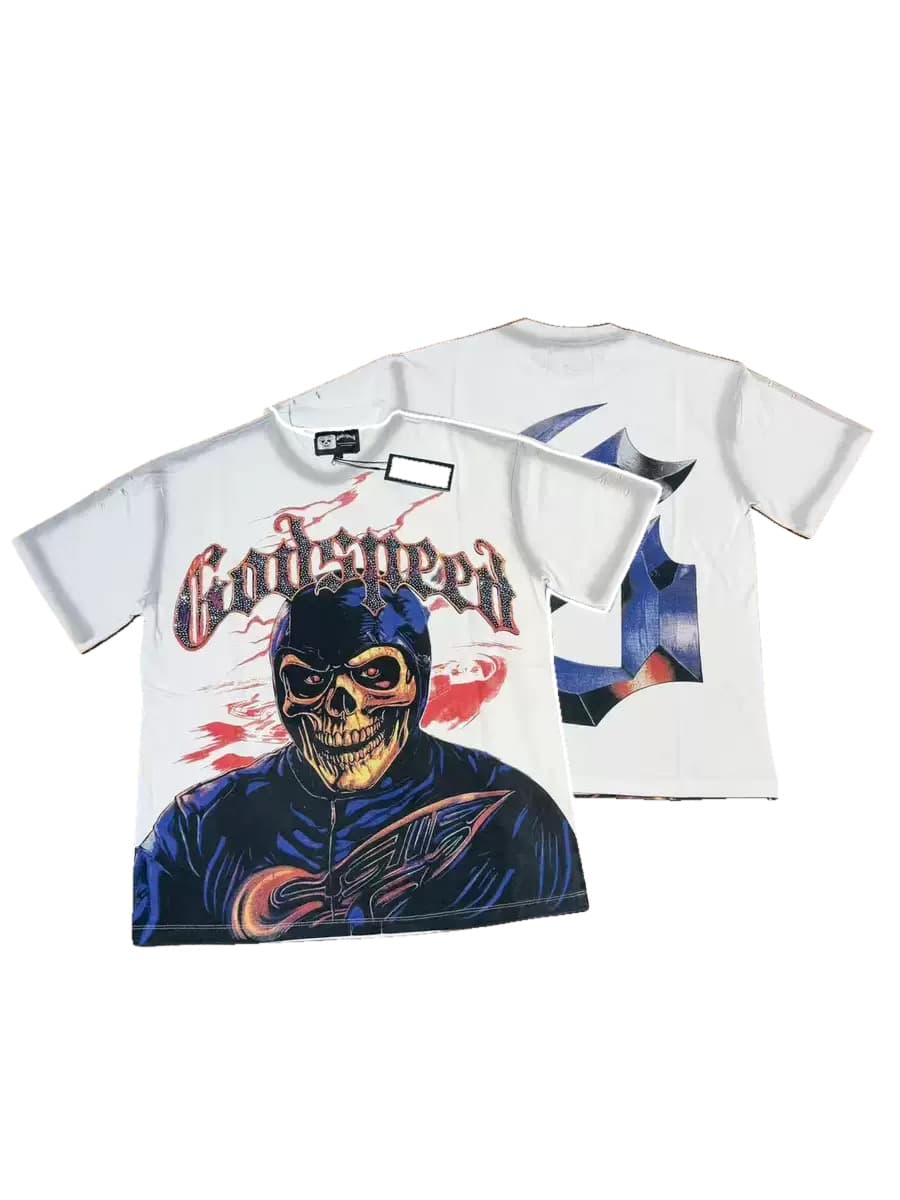 T-shirt Oversize GodSpeed - Street Samurai - White