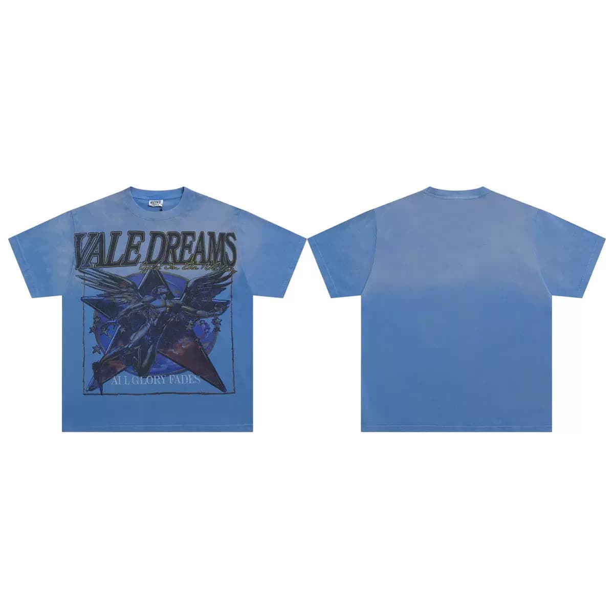 T-shirt Oversize Valley - Blue Motion - Blu