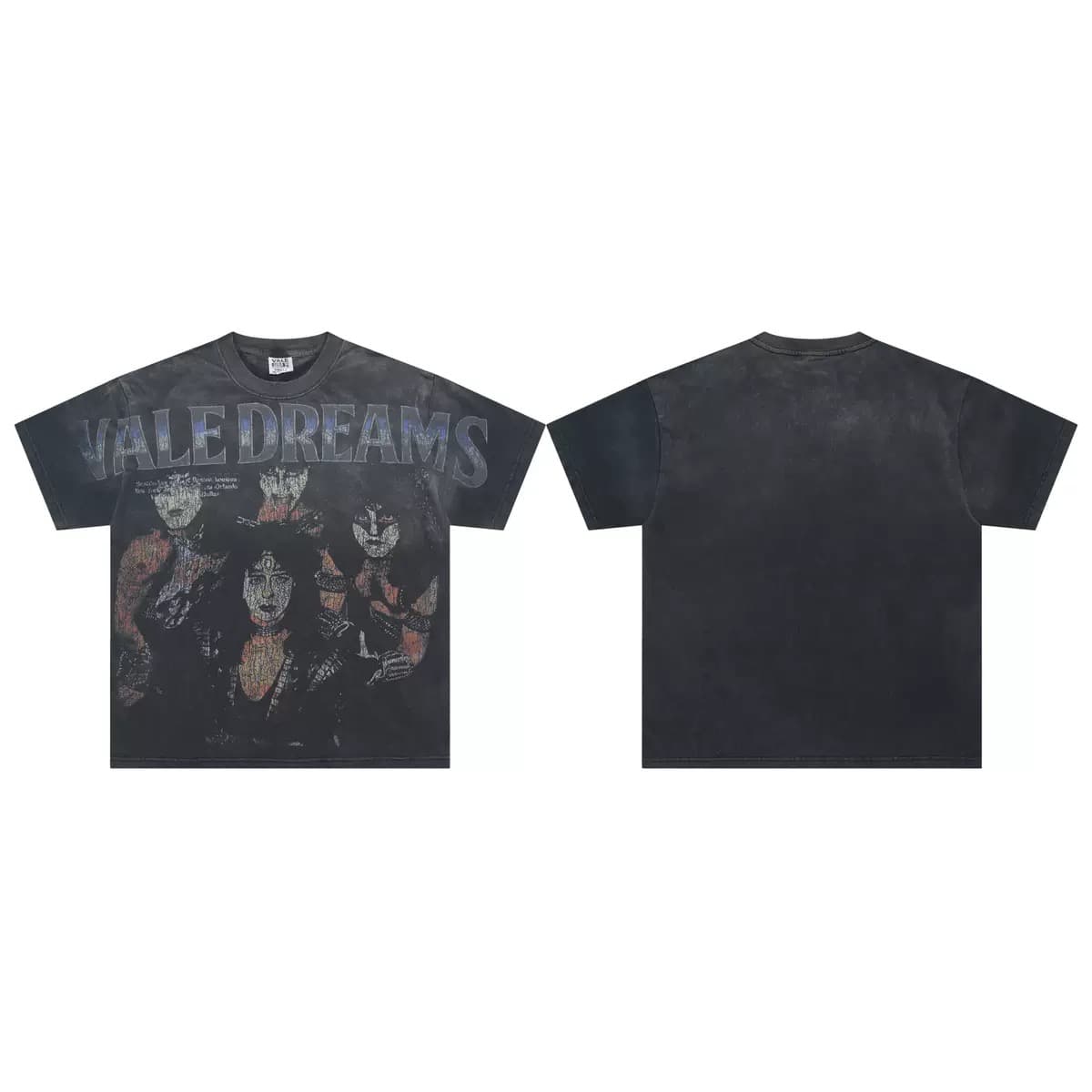 T-shirt Oversize Valley - Valley Crew Portrait - Nero