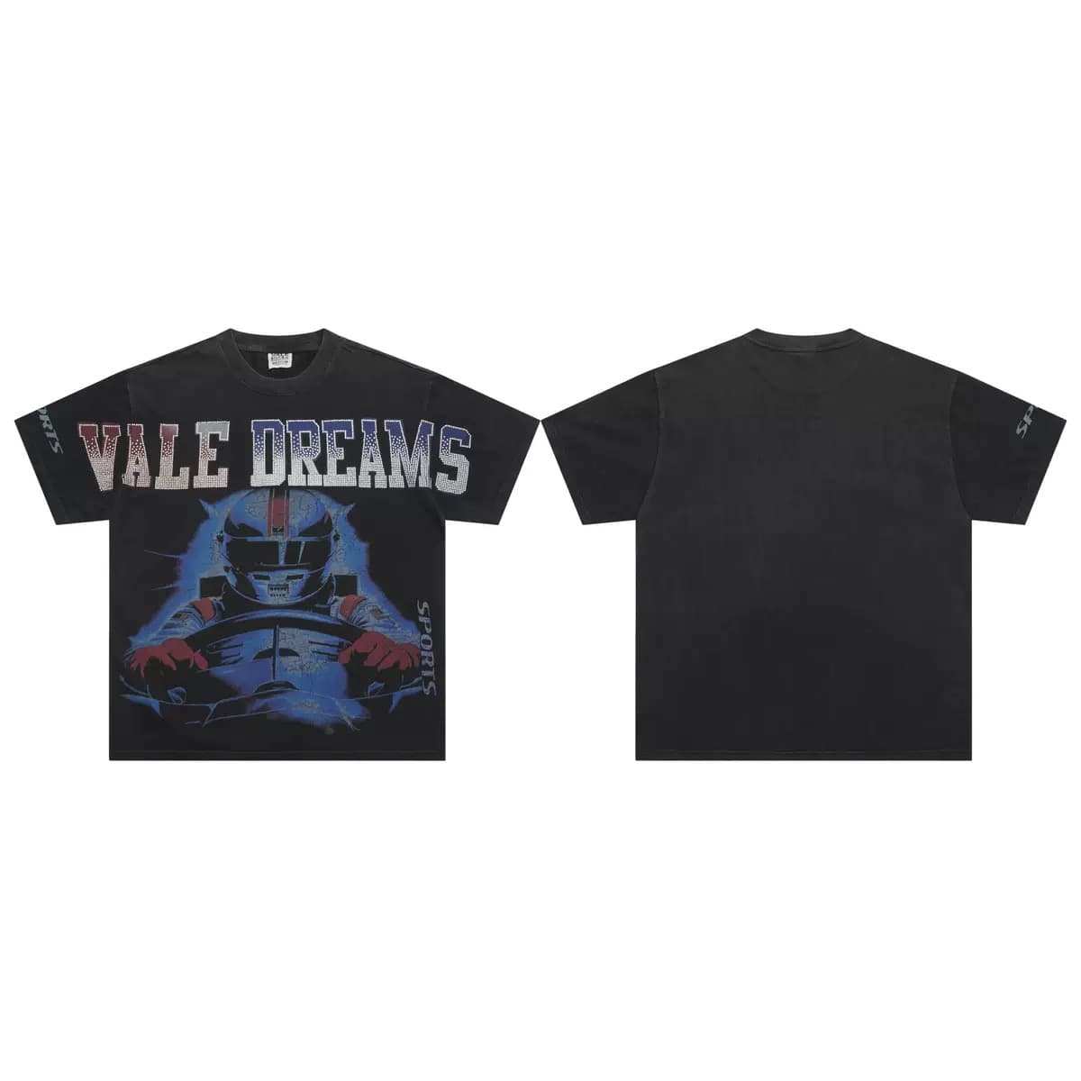 T-shirt Oversize Valley - Valley Dreams Racer - Nero