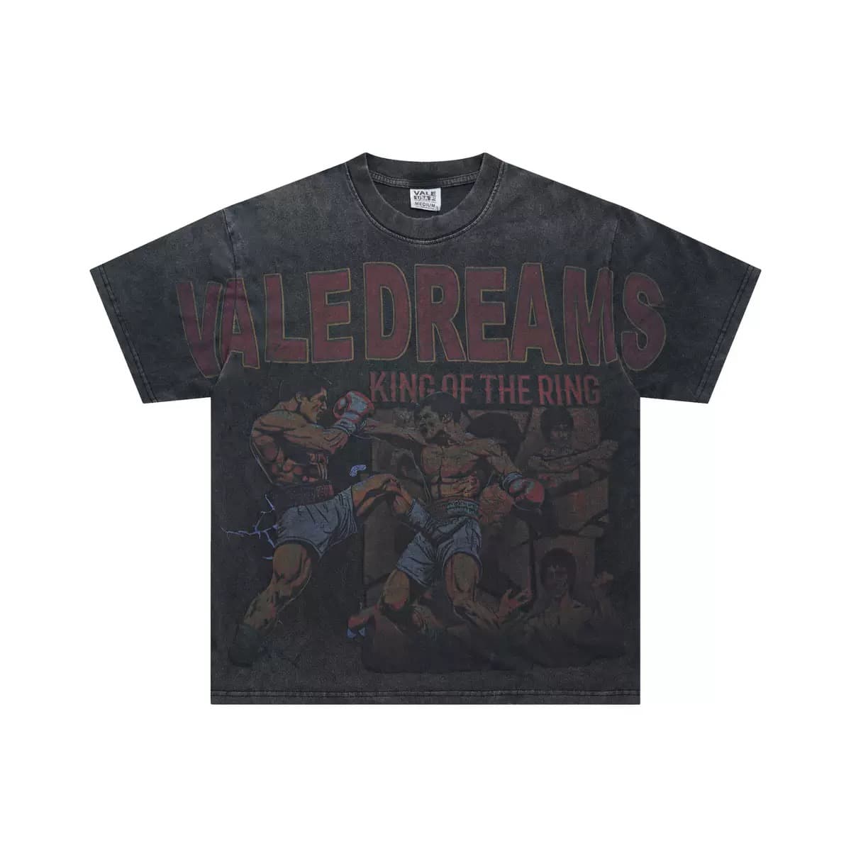 T-shirt Oversize Valley - King Of The Ring - Nero