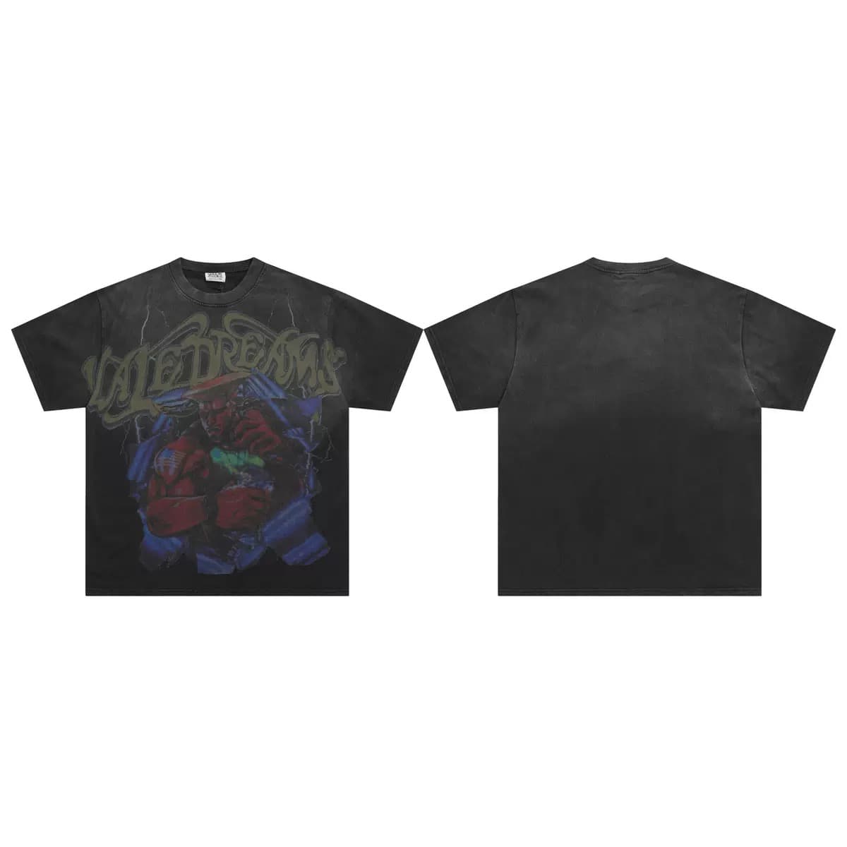 T-shirt Oversize Valley - Valley Dreams Monochrome - Nero