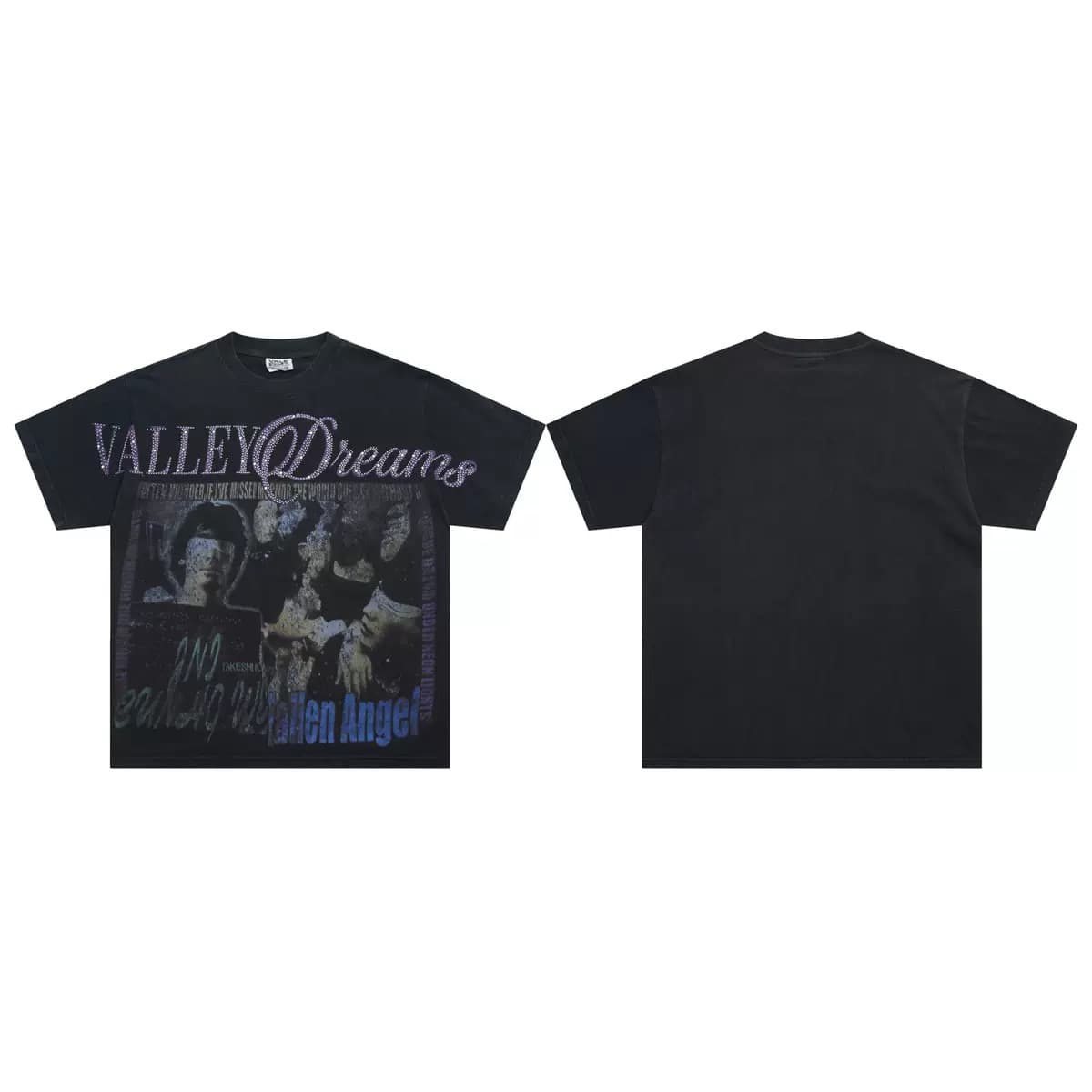 T-shirt Oversize Valley - Valley Dreams World Tour - Nero