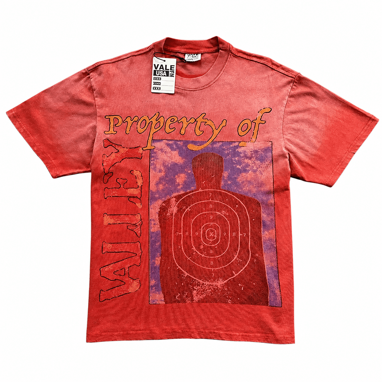 T-shirt Oversize Valley - Target Silhouette - Rosso