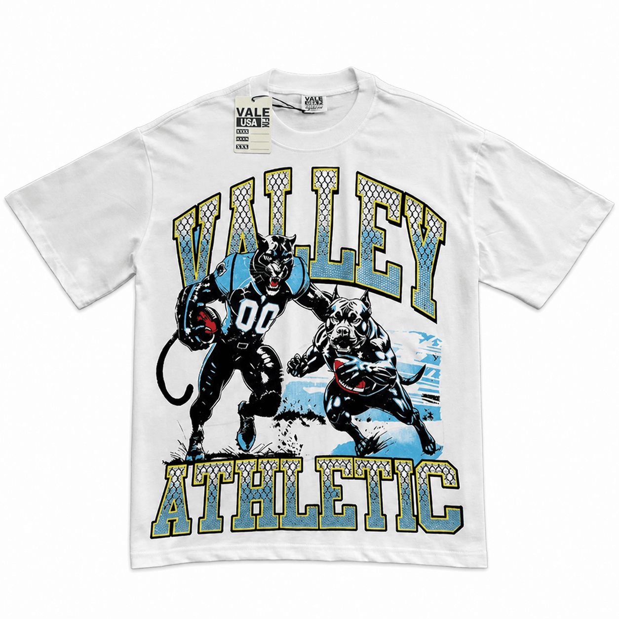 T-shirt Oversize Valley - Valley Athletic Fighters - Bianco