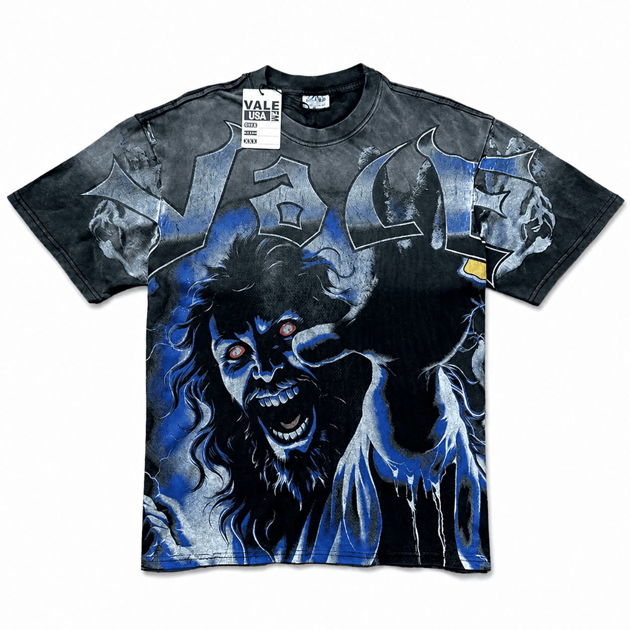 T-shirt Oversize Valley - Blue Panther - Nero e blu