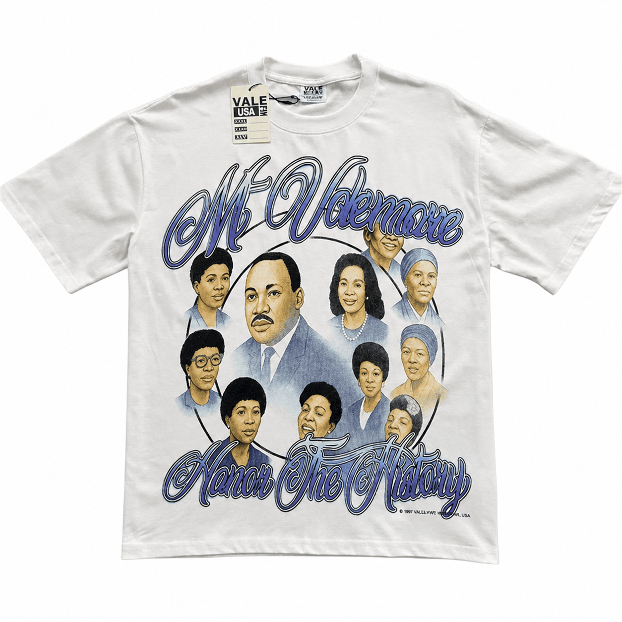 T-shirt Oversize Valley - The Valleymen Portrait - Bianco