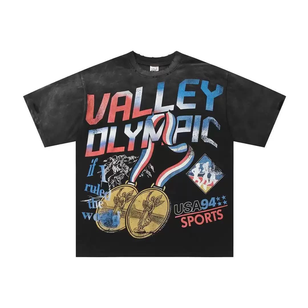 T-shirt Oversize Valley - Valley Olympic Medal - Nero