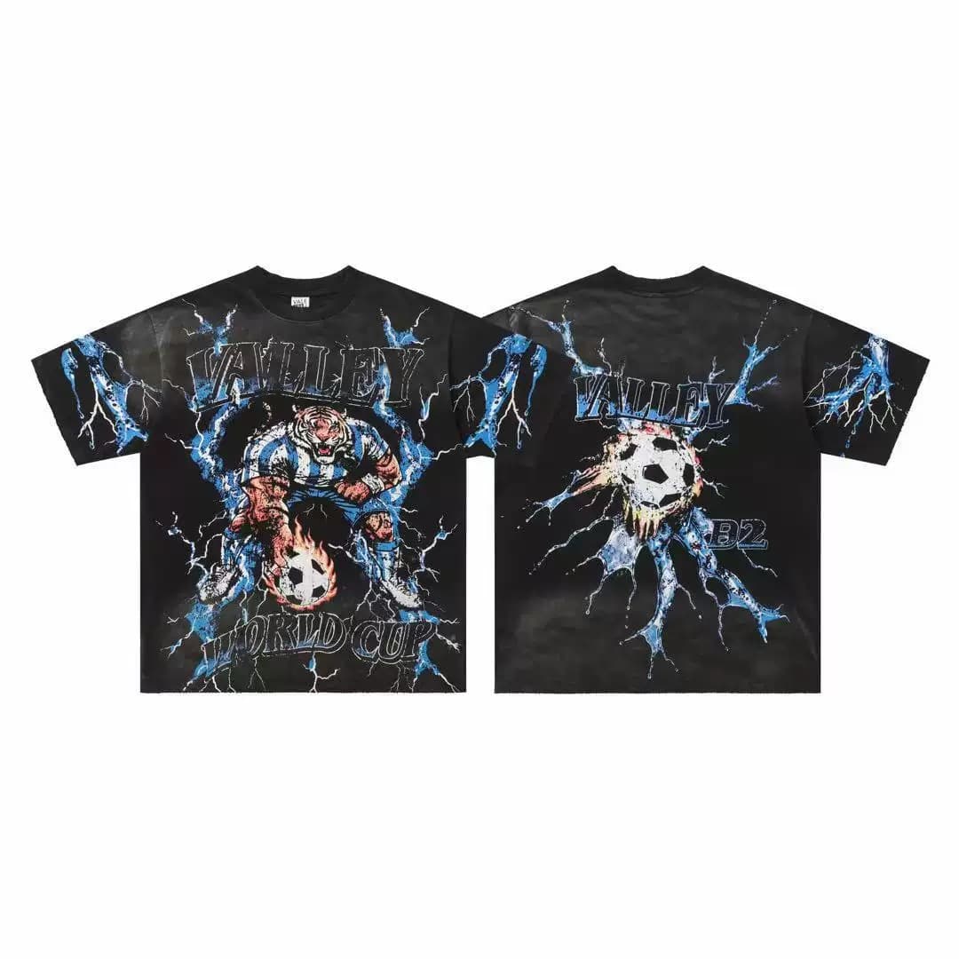 T-shirt Oversize Valley - Valley X-Ray - Nero e blu