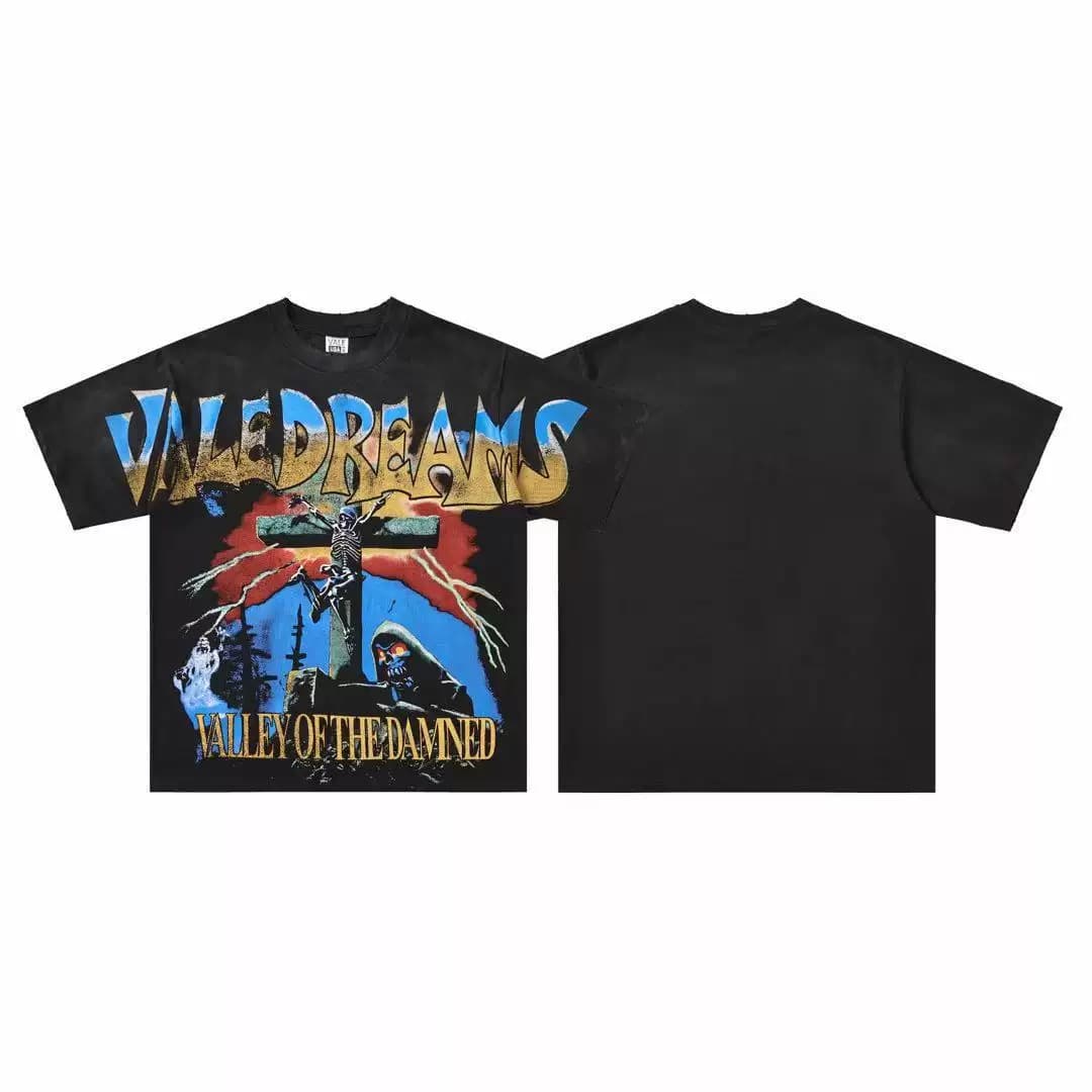 T-shirt Oversize Valley - Vale Of The Damned - Nero