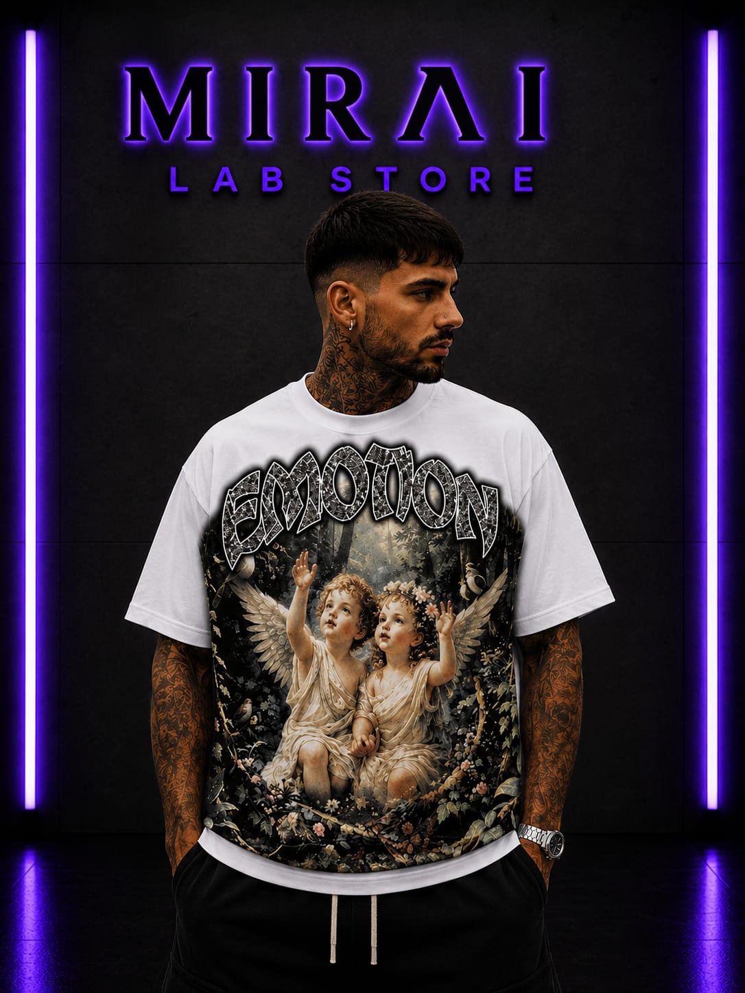 Divine Garden Tee – White