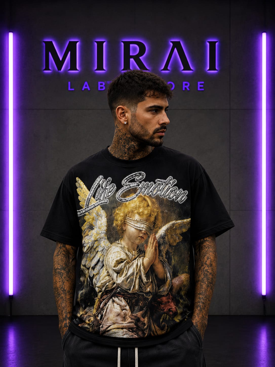 Guardian Prayer Tee – Black