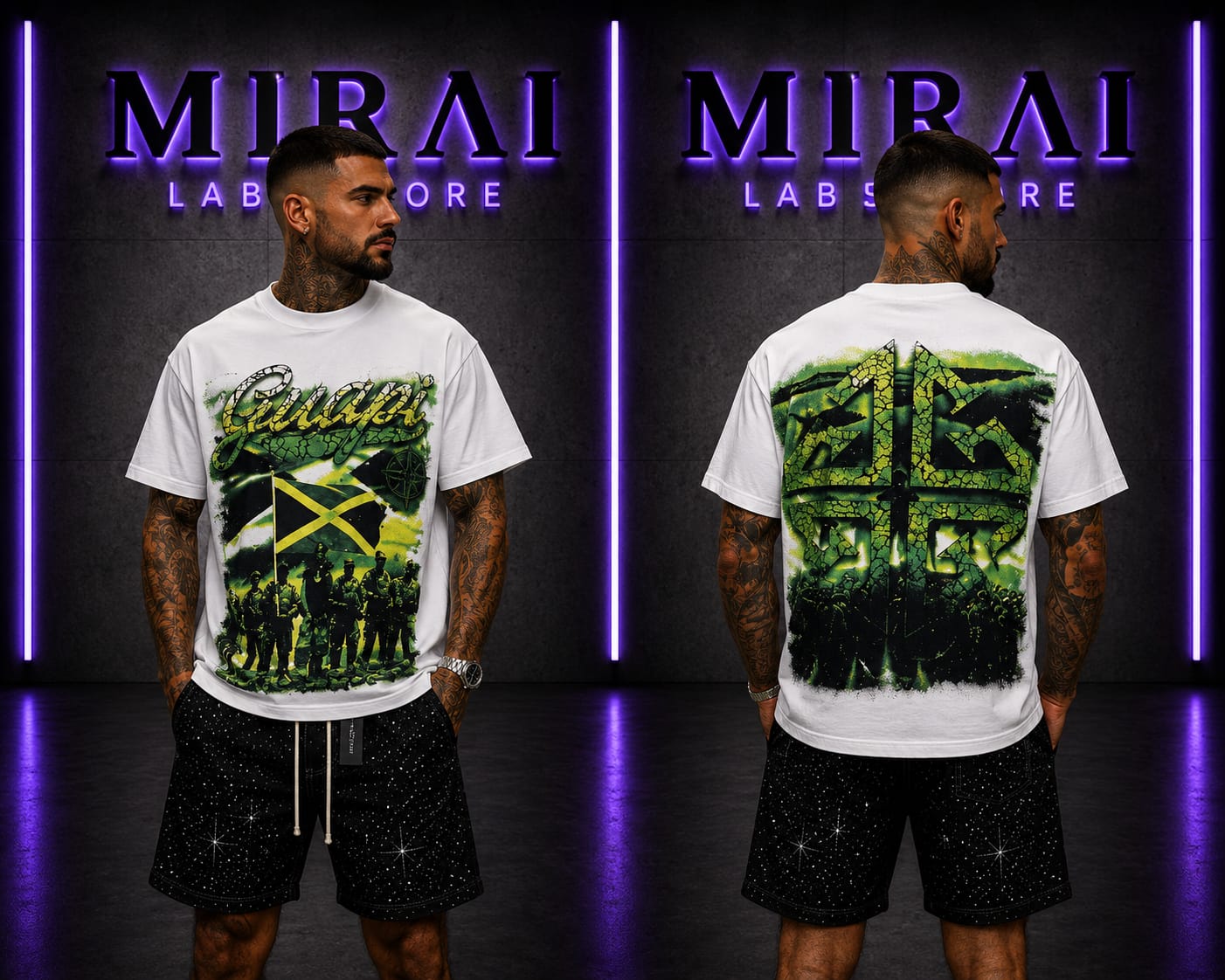 Jamaica Crew Tee – White
