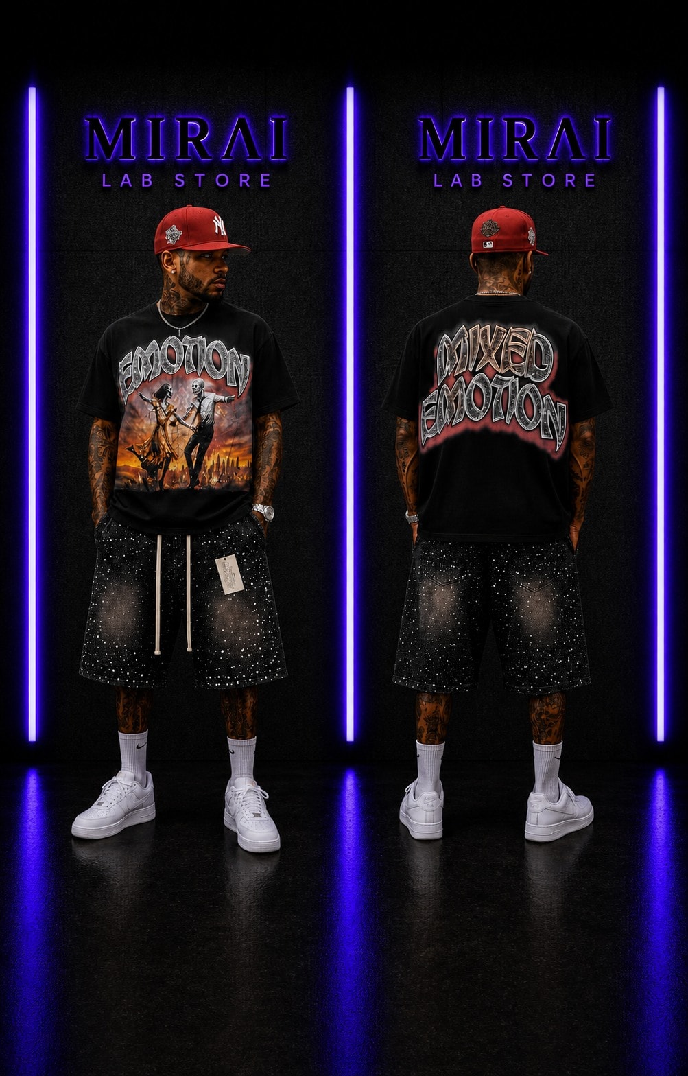 Mixed Emotion Tee – Black