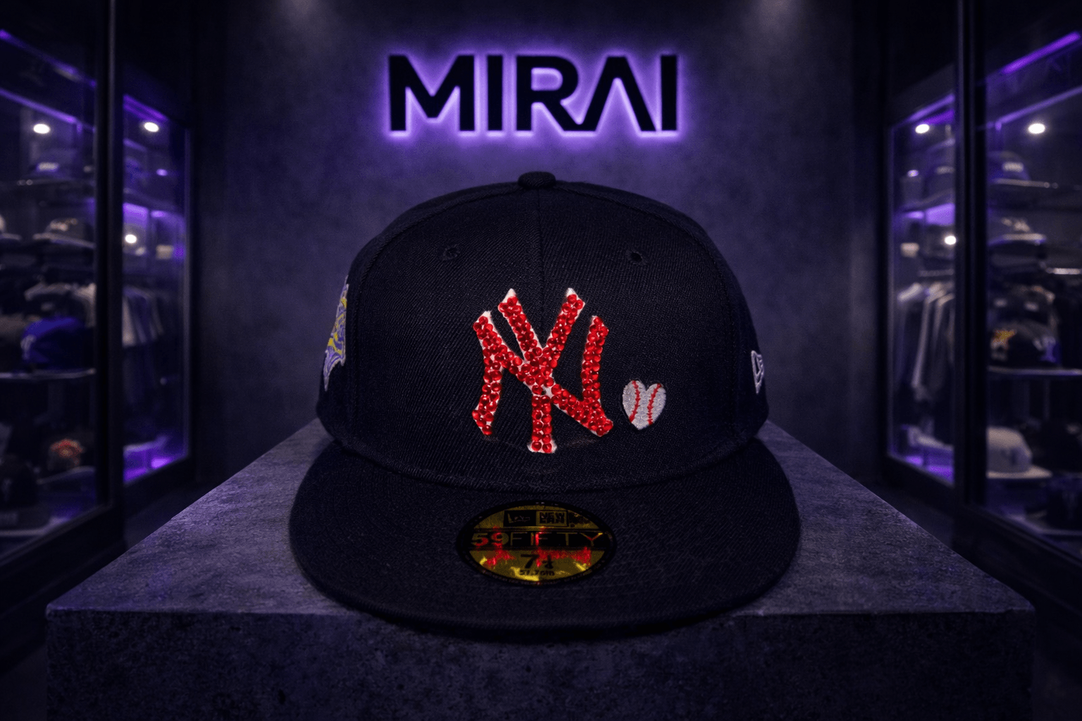NY Yankees Swarovski Red diamond