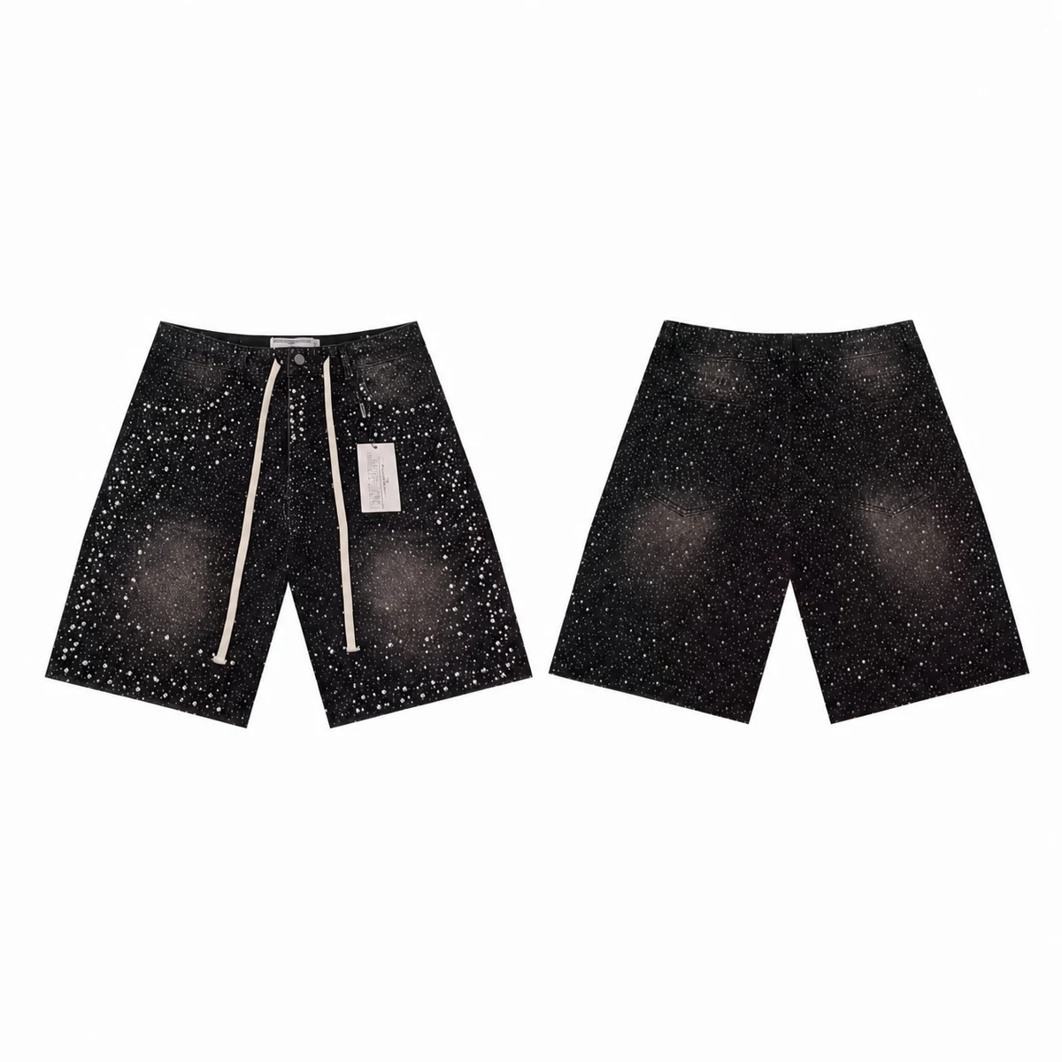 Night Spark Crystal Shorts - Black