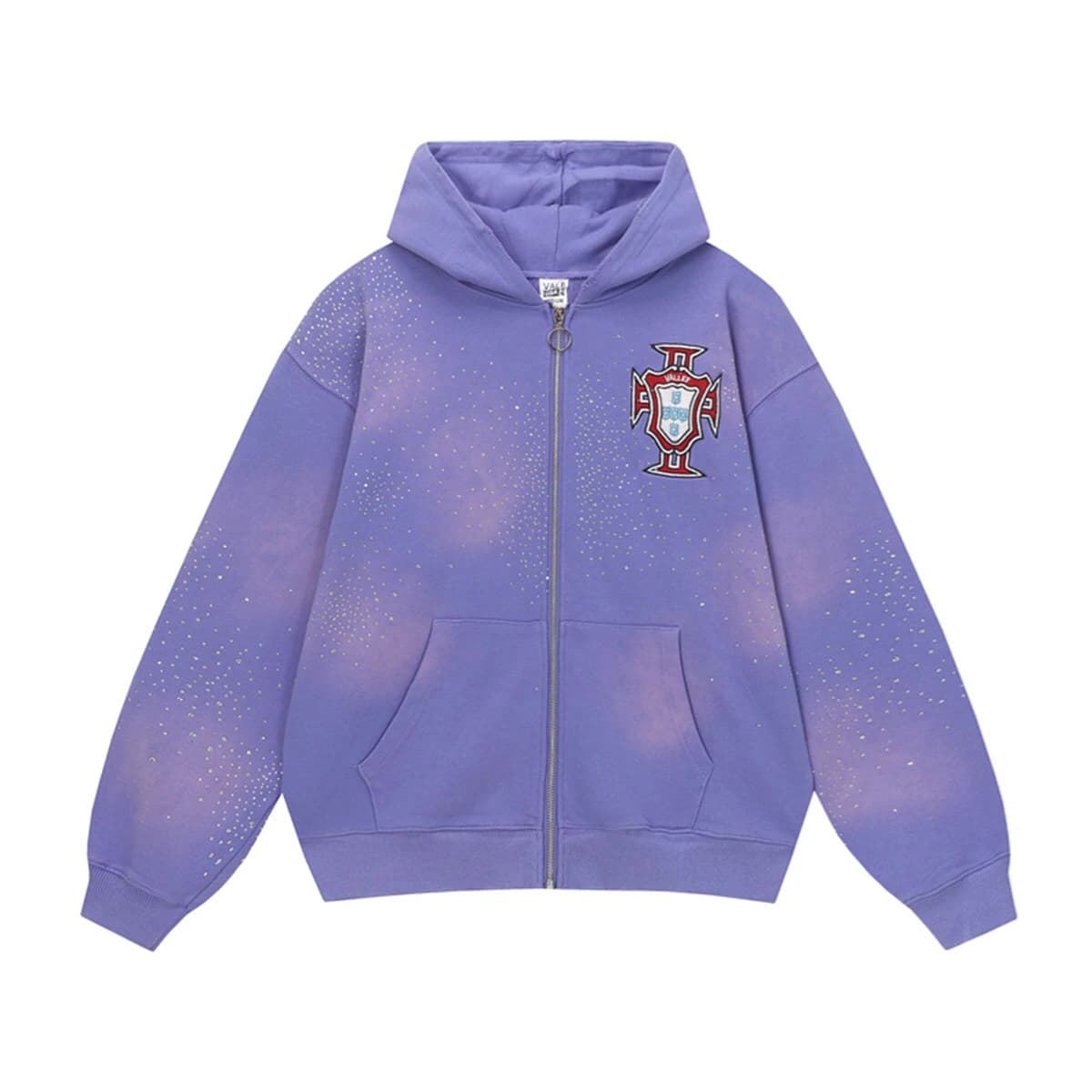 Valley Crest Crystal Zip-Hoodie - Violett