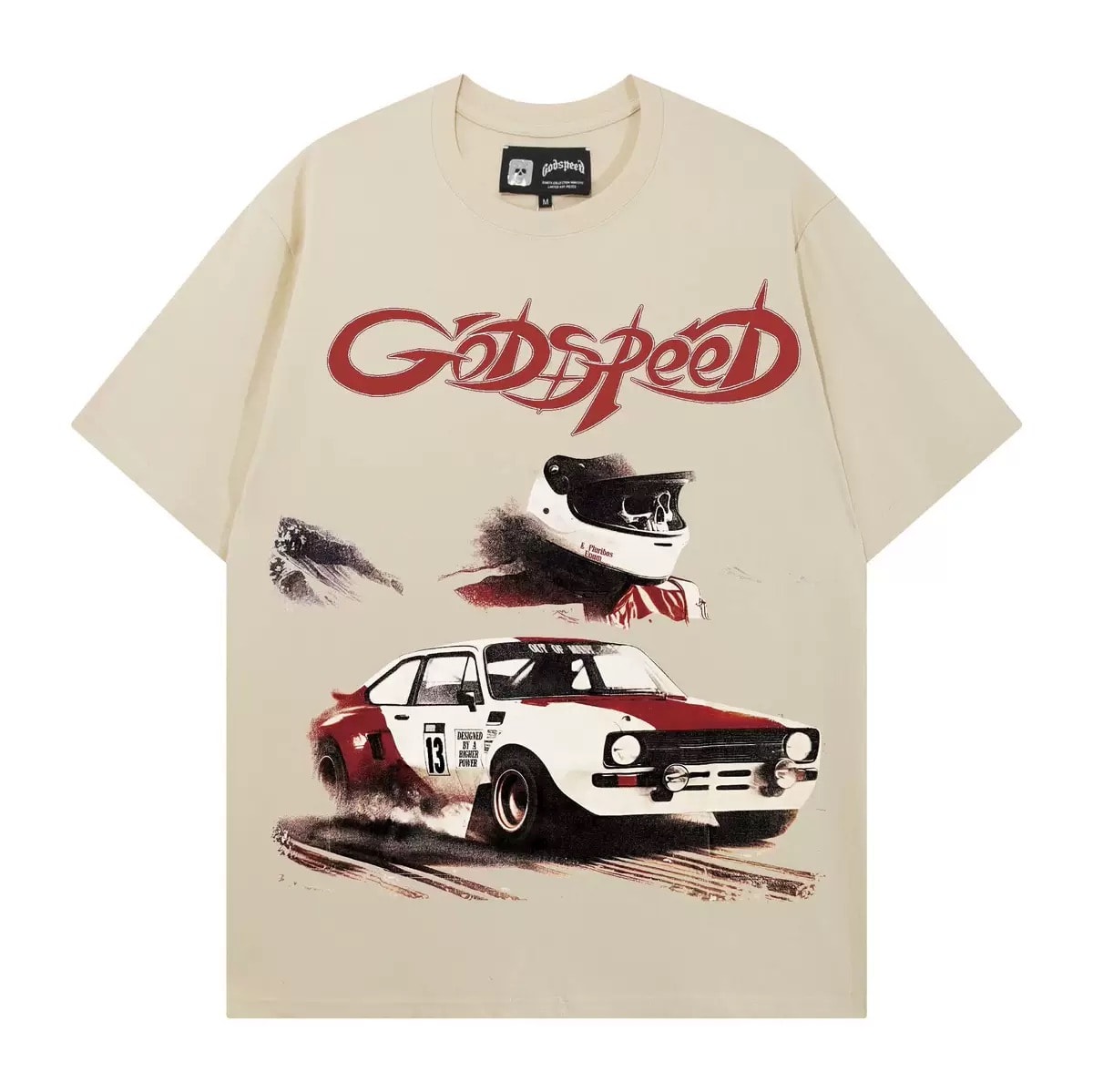 T-shirt Oversize God Street - Desert Rally - Crema