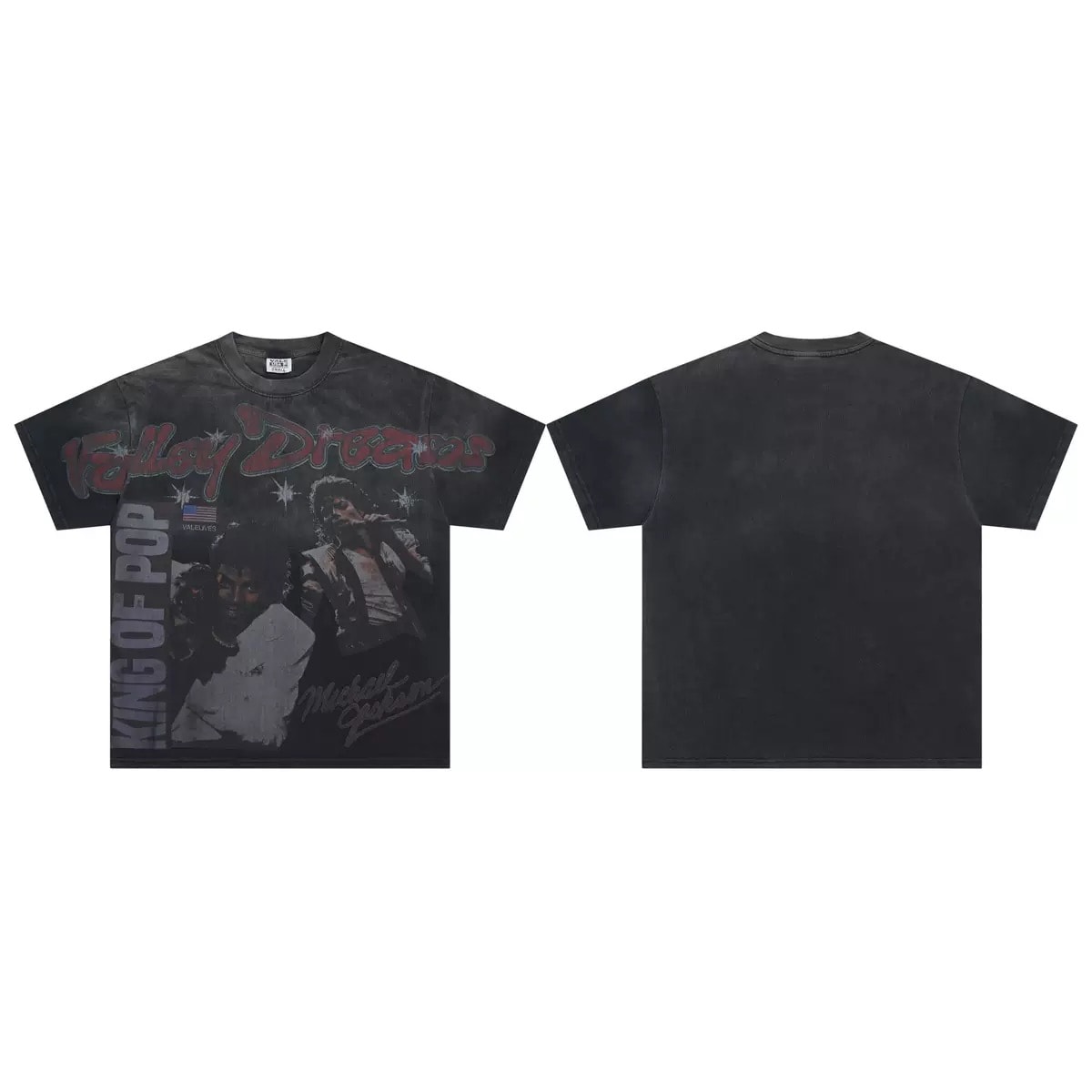 T-shirt Oversize Valley - Magazine Mind - Nero