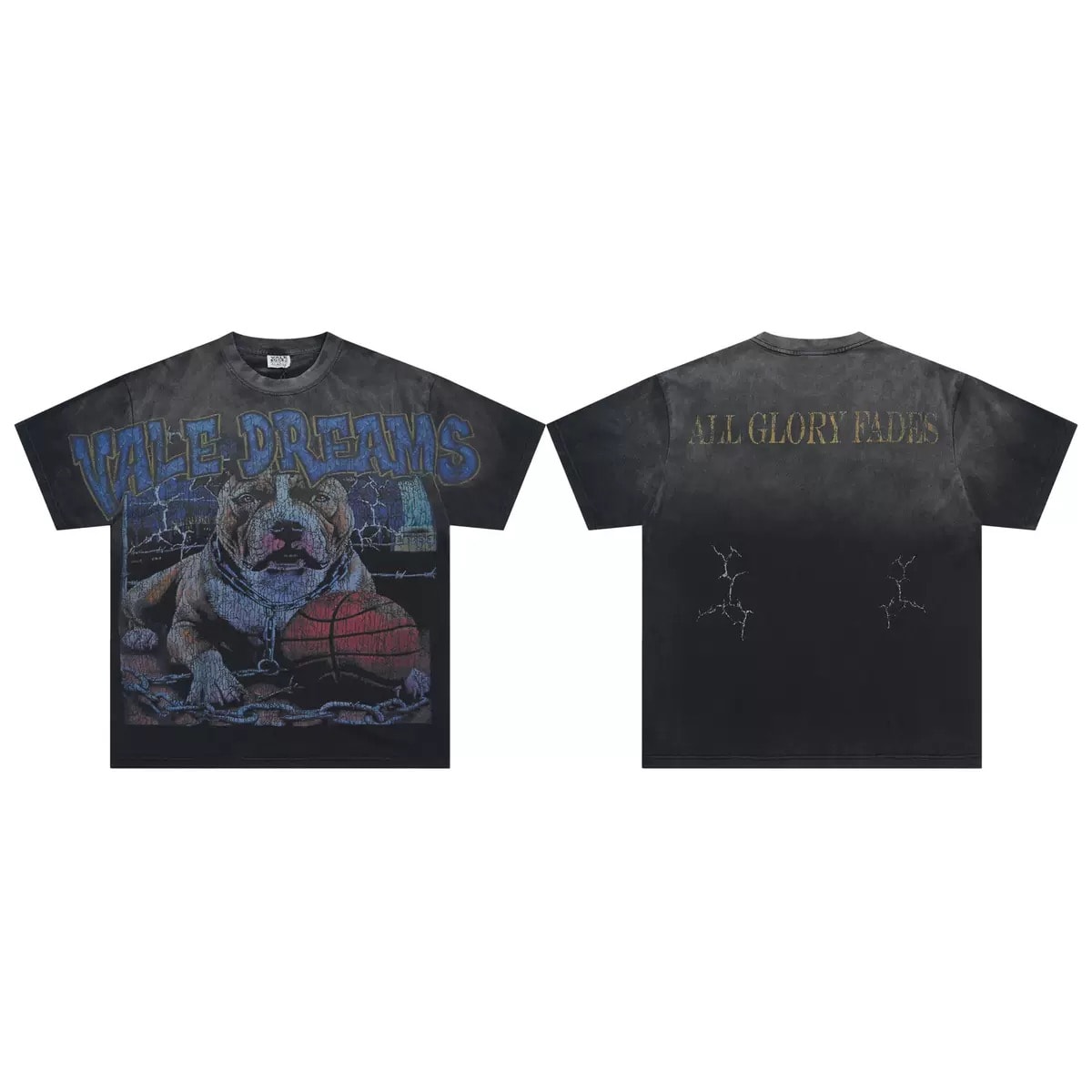 Camiseta Oversize Valley - Neon Portrait - Nero