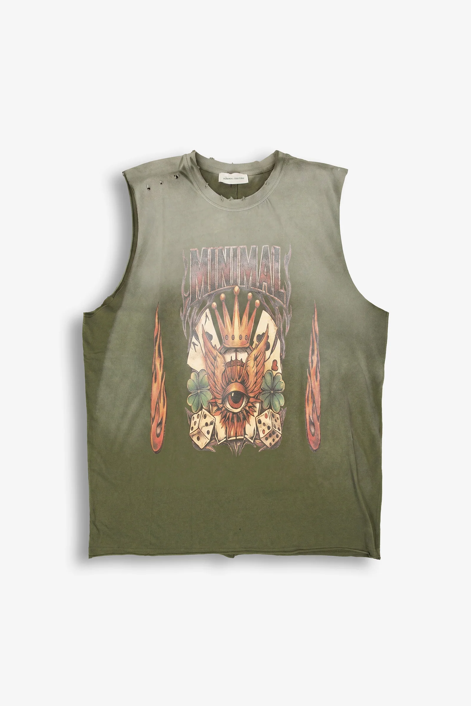 Grünes Crown-Tanktop